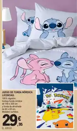 E.Leclerc Juego de funda nordica licencias oferta