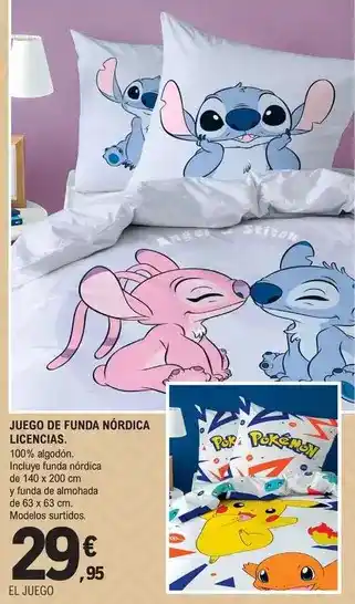 Juego de funda nordica licencias