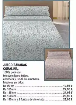 E.Leclerc Juego sabanas coralina oferta