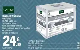 E.Leclerc Savel - relleno nordico 400 g/m² oferta