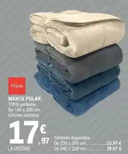 E.Leclerc Tissaia - manta polar oferta