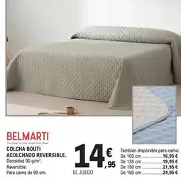 E.Leclerc Belmarti - colcha bouti acolchado reversible oferta