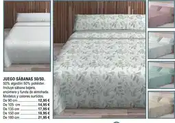 E.Leclerc Juego sabanas 50/50 oferta