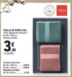 E.Leclerc Tissaia - toalla de bano lisa oferta
