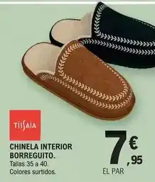 E.Leclerc Tissaia - chinela interior borreguito oferta