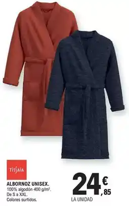 E.Leclerc Tissaia - albornoz unisex oferta