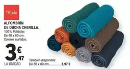 E.Leclerc Tissaia - alfombrin de ducha chenilla oferta