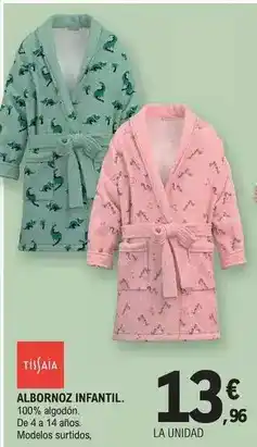 E.Leclerc Tissaia - albornoz infantil oferta