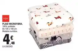 E.Leclerc Tissaia - plaid microfibra oferta