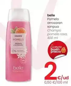 Eroski Belle - champu pomelo rosa oferta