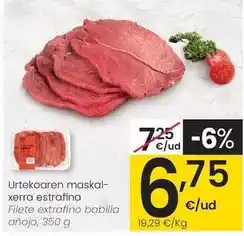 Eroski Filete extrafino babilla añojo oferta