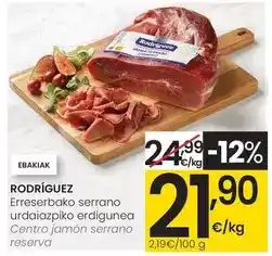Eroski Rodríguez - centro jamon serrano reserva oferta