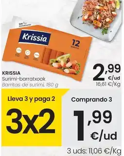 Eroski Krissia - barritas de surimi oferta