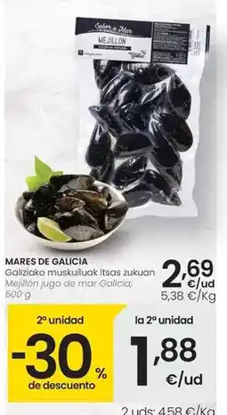 Eroski Mares de galicia - mejillon jugo de mar oferta