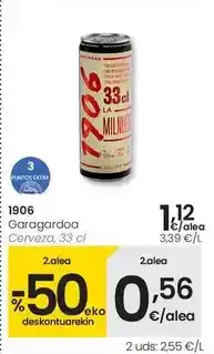 Eroski 1906 - cerveza oferta