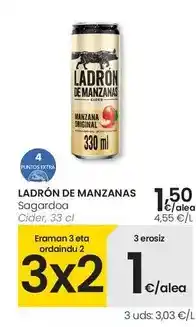 Eroski Ladrón de manzanas - cider oferta