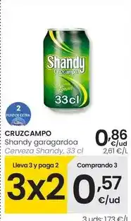 Eroski Cruzcampo - cerveza shandy oferta
