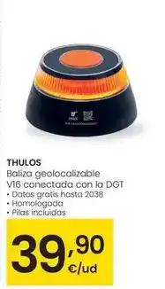Eroski Thulos - baliza geolocalizable v16 conectada con la dg1 oferta