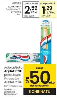 Eroski Aquafresh - cepillo medio dynamic oferta