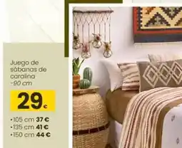 Eroski Juego de sábanas de coralina oferta
