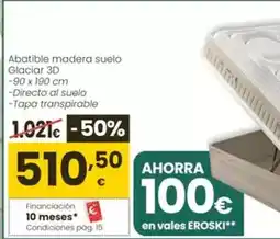Eroski Pikolin - abatible madera suelo glaciar 3d oferta
