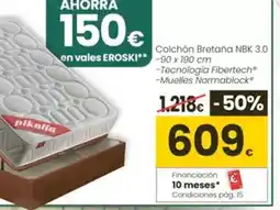 Eroski Pikolin - colchón bretaña nbk 3.0 oferta