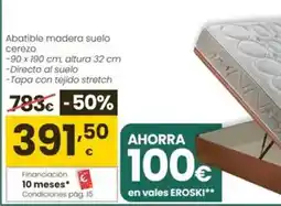 Eroski Pikolin - abatible madera suelo cerezo oferta