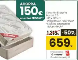 Eroski Pikolin - colchón bretaña pocket 3.0 oferta