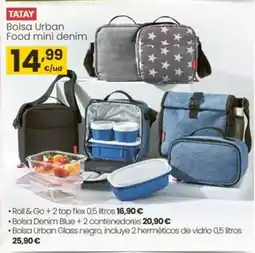 Eroski Tatay - bolsa urban food mini denim oferta