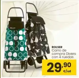 Eroski Rolser - carro de compra divers con 4 ruedas oferta