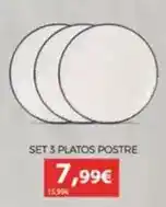 Eroski Santa clara - set platos postre oferta