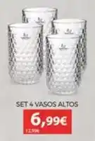 Eroski Santa clara - set vasos altos oferta
