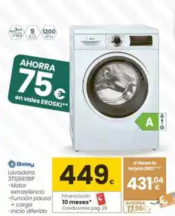 Eroski Balay - lavadora 3ts993bp oferta