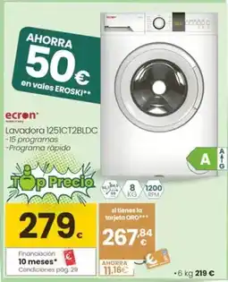 Eroski Ecron - lavadora 1251ct2bldc oferta