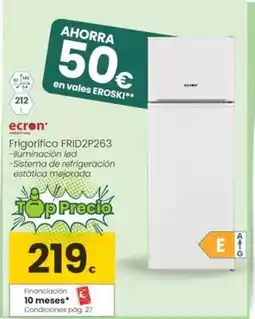 Eroski Ecron - frigorifico frid2p263 oferta