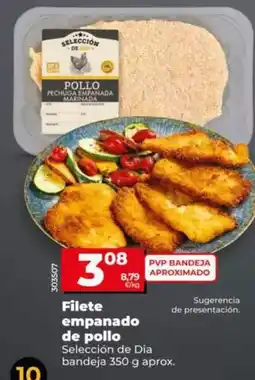 Dia Seleccion de dia - filete empanado de pollo bandeja 350 g aprox oferta