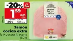 Dia Dia nuestra alacena - jamon cocido extra 180 g oferta