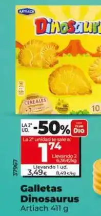 Dia Artiach - galletas dinosaurus oferta