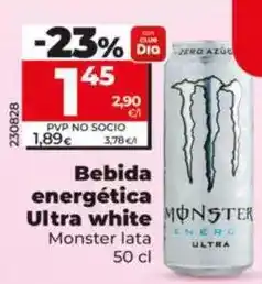 Dia Monster - bebida energética ultra white oferta