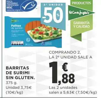 Supercor Barritas De Surimi Sin Gluten 375g. oferta
