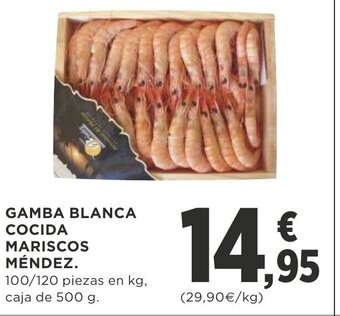 Supercor Gamba Blanca Cocida Mariscos Mèndez oferta