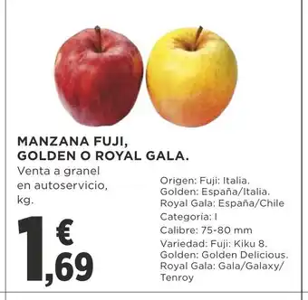 Supercor Manzana Fuji, golden O Royal Gala oferta