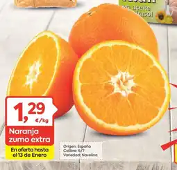 Suma Supermercados Naranja zumo extra oferta