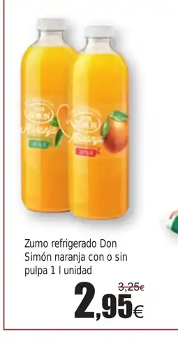 FROIZ Zumo refrigerado Don Simón naranja con o sin pulpa oferta