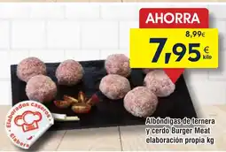 FROIZ Albóndigas de ternera y cerdo Burger Meat elaboración propia oferta