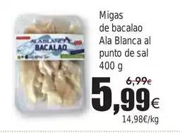FROIZ Migas de bacalao Ala Blanca al punto de sal oferta