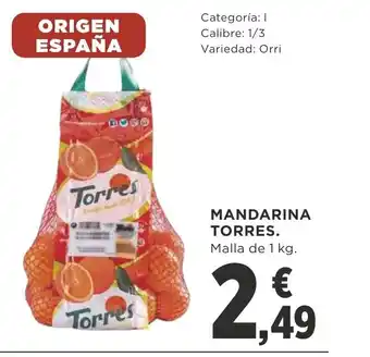 Supercor Mandarina Torres Malla De 1kg oferta