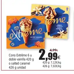 FROIZ Cono Extrême 6 u doble vainilla o salted caramel oferta