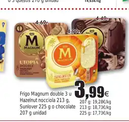 FROIZ Frigo Magnum double 3 u Hazelnut nocciol, Sunlover o chocolate oferta