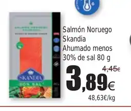 FROIZ Salmón Noruego Skandia Ahumado menos 30% de sal oferta